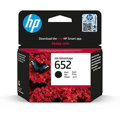 HP F6V25AE 652 Black Ink Cartridge HP F6V25AE 652 Black Ink Cartridge
