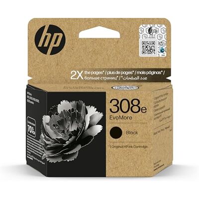 HP 308e EvoMore Black Original Ink Cartridge HP 308e EvoMore Black Original Ink Cartridge