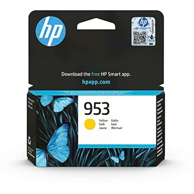HP 953 Yellow Original Ink Cartridge Compatible with OfficeJet Pro 7700, 8200, 8700, yield 630 pages (F6U14AE) HP 953 Yellow Original Ink Cartridge Compatible with OfficeJet Pro 7700, 8200, 8700, yield 630 pages (F6U14AE)