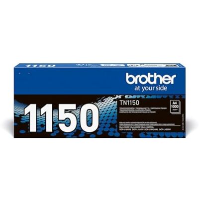 Brother TN-1150 Toner Cartridge, Black, Single Pack, Standard Yield, Includes 1 x Toner Cartridge, Genuine Supplies Brother TN-1150 Toner Cartridge, Black, Single Pack, Standard Yield, Includes 1 x Toner Cartridge, Genuine Supplies