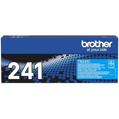 Brother TN-241C Toner Cartridge, Cyan, Single Pack, Standard Yield, Includes 1 x Toner Cartridge, Genuine Supplies Brother TN-241C Toner Cartridge, Cyan, Single Pack, Standard Yield, Includes 1 x Toner Cartridge, Genuine Supplies
