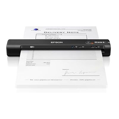 Epson Workforce ES-60W Wireless Ultra Portable A4 Document Scanner with Li-ion battery (300 page) and USB 3.0, 200-1200dpi, 4 seconds per page Epson Workforce ES-60W Wireless Ultra Portable A4 Document Scanner with Li-ion battery (300 page) and USB 3.0, 200-1200dpi, 4 seconds per page