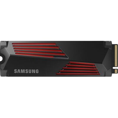 SAMSUNG 990 PRO Heatsink NVMe M.2 SSD with heat sink, 1 TB, PCIe 4.0, 7,450 MB/s read, 6,900 MB/s write, Internal SSD with RGB for PC/console gaming and video editing, MZ-V9P1T0CW SAMSUNG 990 PRO Heatsink NVMe M.2 SSD with heat sink, 1 TB, PCIe 4.0, 7,450 MB/s read, 6,900 MB/s write, Internal SSD with RGB for PC/console gaming and video editing, MZ-V9P1T0CW