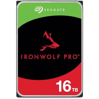 Seagate IronWolf Pro 16TB, Enterprise Internal NAS HDD, CMR 3.5 Inch, SATA 6GB/s, 7.200 RPM, 256MB Cache for RAID NAS, Data Rescue Services, Frustration Free Packaging (ST16000NTZ01) Seagate IronWolf Pro 16TB, Enterprise Internal NAS HDD, CMR 3.5 Inch, SATA 6GB/s, 7.200 RPM, 256MB Cache for RAID NAS, Data Rescue Services, Frustration Free Packaging (ST16000NTZ01)