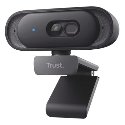 Trust Ovala 2K QHD Webcam with Microphone and Privacy Cover, Black Trust Ovala 2K QHD Webcam with Microphone and Privacy Cover, Black