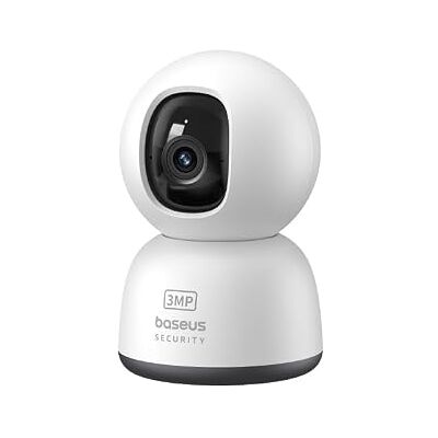 Baseus Security P1 Lite Pan-Tilt Indoor Surveillance Camera, 2K HD Clarity, Two-Way Audio, Night Vision, Up to 256 GB Memory, Camera Surveillance for Baby/Pet, Compatible with Alexa & Google Home Baseus Security P1 Lite Pan-Tilt Indoor Surveillance Camera, 2K HD Clarity, Two-Way Audio, Night Vision, Up to 256 GB Memory, Camera Surveillance for Baby/Pet, Compatible with Alexa & Google Home