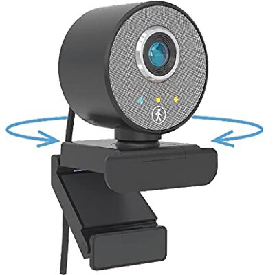 Midland – Webcam for PC Follow-U with Integrated Microphone, 360° Camera with Live Tracking, Full HD Webcam for Laptop for Streaming, Podcasts, and Videoconferences, Compatible with All USB Devices Midland – Webcam for PC Follow-U with Integrated Microphone, 360° Camera with Live Tracking, Full HD Webcam for Laptop for Streaming, Podcasts, and Videoconferences, Compatible with All USB Devices