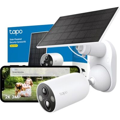 Tapo C425 KIT 2K 4MP QHD Battery Solar Security Camera Outdoor Wireless, 150° Super-wide FOV, Colour Night Vision, No Monthly Fee, AI Detection, Two-way Talk, IP66, Works with Alexa & Google Tapo C425 KIT 2K 4MP QHD Battery Solar Security Camera Outdoor Wireless, 150° Super-wide FOV, Colour Night Vision, No Monthly Fee, AI Detection, Two-way Talk, IP66, Works with Alexa & Google