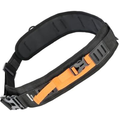 NEEWER Multi Function Utility Camera Waist Belt, Camera Strap for Photographers, Adjustable Breathable Waistband with D Rings for DSLR Bag Lens Pouch Tripod Flash Photography Accessories, CA151 Black NEEWER Multi Function Utility Camera Waist Belt, Camera Strap for Photographers, Adjustable Breathable Waistband with D Rings for DSLR Bag Lens Pouch Tripod Flash Photography Accessories, CA151 Black