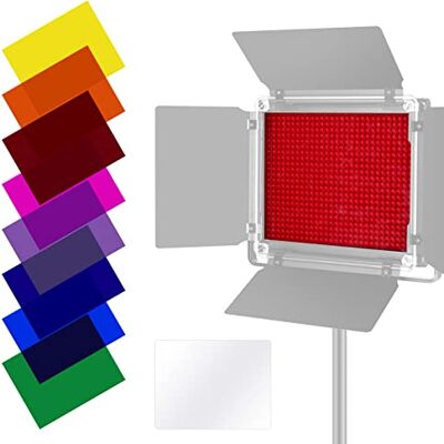 NEEWER 8-pack Lighting Color Filter Tansparent Color Correction Filter in 8 for 660 LED Video Light, 6.57 x 8.54 inches NEEWER 8-pack Lighting Color Filter Tansparent Color Correction Filter in 8 for 660 LED Video Light, 6.57 x 8.54 inches