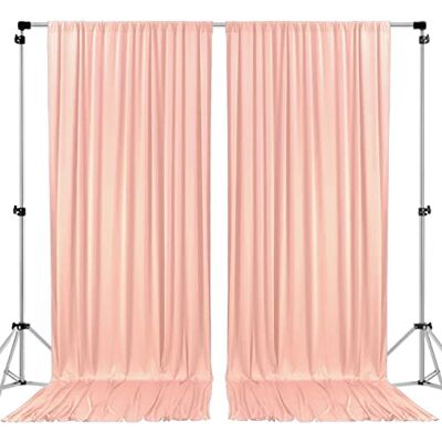 AK TRADING CO. 3m x 3m 5FT x 10FT Peach Polyester Backdrop with Rod Pockets Black AK TRADING CO. 3m x 3m 5FT x 10FT Peach Polyester Backdrop with Rod Pockets Black