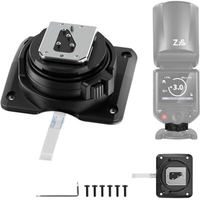 NEEWER Z2-N Hot Shoe Mount Replacement, Only for Round Head Flash Z2-N/Z2PRO-N/Z2II-N Compatible with Nikon, Speedlite Hot Shoe Repair Part with Upgraded Metal Contact Interface NEEWER Z2-N Hot Shoe Mount Replacement, Only for Round Head Flash Z2-N/Z2PRO-N/Z2II-N Compatible with Nikon, Speedlite Hot Shoe Repair Part with Upgraded Metal Contact Interface