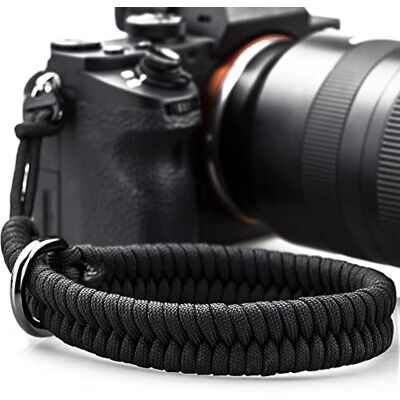 AQAREA Camera Wrist Strap with Safer Connector for Nikon Canon Sony Panasonic Fujifilm Olympus DSLR Mirrorless, Adjustable Paracord Camera Wrist Lanyard, Quick Release Camera Hand Strap (Black) AQAREA Camera Wrist Strap with Safer Connector for Nikon Canon Sony Panasonic Fujifilm Olympus DSLR Mirrorless, Adjustable Paracord Camera Wrist Lanyard, Quick Release Camera Hand Strap (Black)