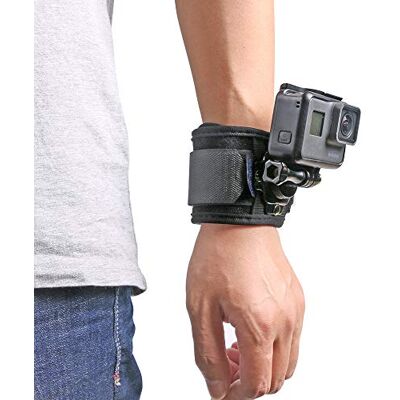 SUREWO Wrist Strap Mount Compatible with GoPro Hero 13/12/11/10/9/8/7//6/5 Black,DJI Osmo Action 5 pro/4/3,Insta 360 ONE R,AKASO/Campark and More SUREWO Wrist Strap Mount Compatible with GoPro Hero 13/12/11/10/9/8/7//6/5 Black,DJI Osmo Action 5 pro/4/3,Insta 360 ONE R,AKASO/Campark and More
