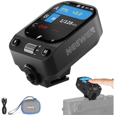 NEEWER QZ-F TTL Wireless Flash Trigger Transmitter Compatible with Fujifilm Cameras, 1/8000s HSS Switch, 1000mAh Battery, OLED Touchscreen for 2.4G Q System Z3 Z2PRO Z2II Z2 Z880 Q6 Q4 Q300 Q200 NEEWER QZ-F TTL Wireless Flash Trigger Transmitter Compatible with Fujifilm Cameras, 1/8000s HSS Switch, 1000mAh Battery, OLED Touchscreen for 2.4G Q System Z3 Z2PRO Z2II Z2 Z880 Q6 Q4 Q300 Q200