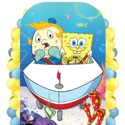 STAR CUTOUTS SC4885 Mrs Puff SpongeBob Backdrop Cutout 131cm Free Standing, Quick Set Up, Kids' parties, SpongeBob displays and photo props STAR CUTOUTS SC4885 Mrs Puff SpongeBob Backdrop Cutout 131cm Free Standing, Quick Set Up, Kids' parties, SpongeBob displays and photo props