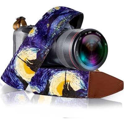 Art Tribute Van Gogh "Starry Night" Camera Strap Universal DSLR Camera Strap, Vintage Neck Shoulder Camera Belt for Canon, Nikon, Sony, Fujifilm, and Digital Camera Artistic & Vibrant Design … Art Tribute Van Gogh "Starry Night" Camera Strap Universal DSLR Camera Strap, Vintage Neck Shoulder Camera Belt for Canon, Nikon, Sony, Fujifilm, and Digital Camera Artistic & Vibrant Design …