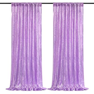 B-COOL Lavender Sequin Backdrop Curtains 2 Panels 2ftx8ft Purple Sparkly Curtains for Birthday Party Wedding Glitter Curtains Backdrop Decorations B-COOL Lavender Sequin Backdrop Curtains 2 Panels 2ftx8ft Purple Sparkly Curtains for Birthday Party Wedding Glitter Curtains Backdrop Decorations