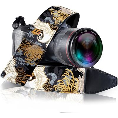 Art Tribute Camera Strap Vintage for All DSLR and Mirrorless Cameras Christmas Gift & Best Stocking Stuffer Black Crane Gold Foil Camera Strap, Animal Pattern Neck, Crossbody & Shoulder Camera Strap Art Tribute Camera Strap Vintage for All DSLR and Mirrorless Cameras Christmas Gift & Best Stocking Stuffer Black Crane Gold Foil Camera Strap, Animal Pattern Neck, Crossbody & Shoulder Camera Strap