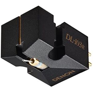 Denon DL-103R Moving Coil Turntable Cartridge, Including Record Player Needle/Stylus for Vinyl Player, 20Hz 45,000Hz, 14 Ohms, 0.25mV Output Black Denon DL-103R Moving Coil Turntable Cartridge, Including Record Player Needle/Stylus for Vinyl Player, 20Hz 45,000Hz, 14 Ohms, 0.25mV Output Black