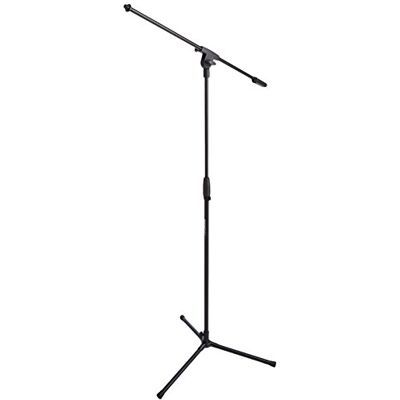 Amazon Basics Tripod Boom Microphone Stand, Up to 7.15 ft/218 cm, Tiltable and Adjustable, Transportable Ultra-Light Steel, Compatible with 3/8-inch (95 mm) to 5/8-inch (160 mm) Adapter Black Amazon Basics Tripod Boom Microphone Stand, Up to 7.15 ft/218 cm, Tiltable and Adjustable, Transportable Ultra-Light Steel, Compatible with 3/8-inch (95 mm) to 5/8-inch (160 mm) Adapter Black