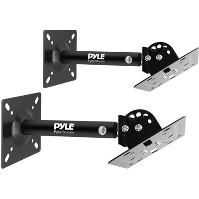 Pyle Wall Outlet Shelf with Cord Storage, Speaker Mount Stand Pair for Home, Adjustable Swivel Tilt Arm, Bathroom Counter Decor, Outlet Shelves for Surround Sound, Bookshelf, Satellite Speakers Pyle Wall Outlet Shelf with Cord Storage, Speaker Mount Stand Pair for Home, Adjustable Swivel Tilt Arm, Bathroom Counter Decor, Outlet Shelves for Surround Sound, Bookshelf, Satellite Speakers