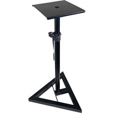 QTX Monitor Speaker Stand – Adjustable Steel Studio Monitor Stand for Home & Professional Use 800–1200mm Height 40kg Capacity Compact, Stable & Easy to Set Up QTX Monitor Speaker Stand – Adjustable Steel Studio Monitor Stand for Home & Professional Use 800–1200mm Height 40kg Capacity Compact, Stable & Easy to Set Up