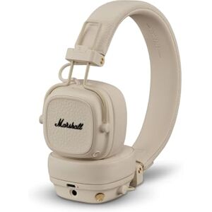 Marshall Major V Bluetooth Headphones, 100 Hours Playtime Cream Marshall Major V Bluetooth Headphones, 100 Hours Playtime Cream