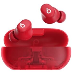 Beats Solo Buds — Wireless Bluetooth Earbuds 18 Hours of Battery Life Apple & Android Compatibility Built-in Microphone Transparent Red Beats Solo Buds — Wireless Bluetooth Earbuds 18 Hours of Battery Life Apple & Android Compatibility Built-in Microphone Transparent Red