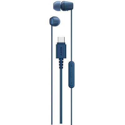 Sony IER‑EX15C USB‑C Wired Earbuds with Mic – Lightweight In‑Ear Headphones for Android, iPhone, Laptop & PC – Tangle‑Free Cable, Clear sound – Perfect for Travel & Everyday Use – Blue Sony IER‑EX15C USB‑C Wired Earbuds with Mic – Lightweight In‑Ear Headphones for Android, iPhone, Laptop & PC – Tangle‑Free Cable, Clear sound – Perfect for Travel & Everyday Use – Blue