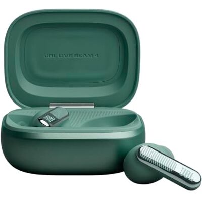 JBL Live Beam 4, True Wireless Noise Cancelling Earbuds, Green JBL Live Beam 4, True Wireless Noise Cancelling Earbuds, Green
