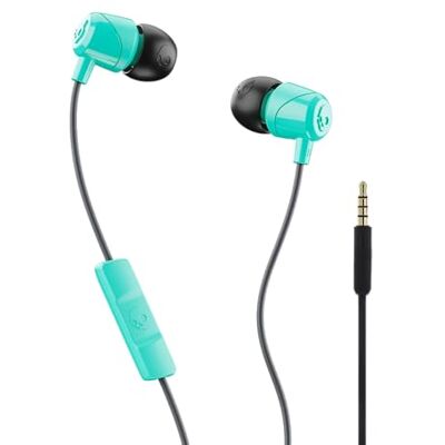Skullcandy Jib Wired Earbuds with 3.5mm AUX Plug, Noise Isolating Fit, In-Line Microphone, Call and Track Control, Convenient for Travel Miami Skullcandy Jib Wired Earbuds with 3.5mm AUX Plug, Noise Isolating Fit, In-Line Microphone, Call and Track Control, Convenient for Travel Miami