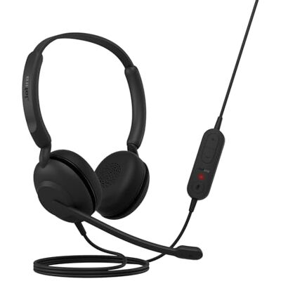 Jabra Evolve 10 Wired Headset with Noise-Cancelling Microphone for PC/Laptop Use – Easy USB-A Setup TCO Certified – Lightweight Design Inline Call/Volume Controls for Online Meetings Black Jabra Evolve 10 Wired Headset with Noise-Cancelling Microphone for PC/Laptop Use – Easy USB-A Setup TCO Certified – Lightweight Design Inline Call/Volume Controls for Online Meetings Black