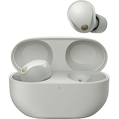 Sony WF-1000XM5 Premium Noise Cancelling Wireless Earbuds In-Ear, Headphones, Hi-Res Audio, Clear Calls with AI, 24H Battery NC On, IPX4, iOS & Android – Silver Sony WF-1000XM5 Premium Noise Cancelling Wireless Earbuds In-Ear, Headphones, Hi-Res Audio, Clear Calls with AI, 24H Battery NC On, IPX4, iOS & Android – Silver