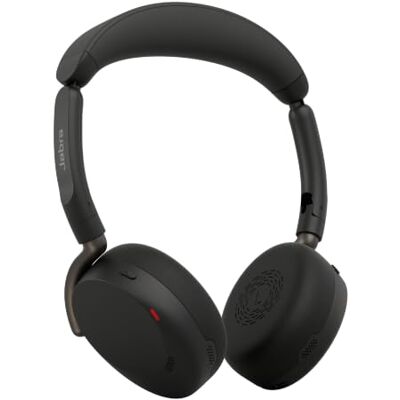 Jabra Evolve3 65 Flex Wireless Bluetooth Headset with Mic, UC, USB-A Dual-Ear, On-Ear, USB-A Adapter, Headphones with ANC, Foldable Design, 80h Battery, Works with Online Meeting Apps, Black Jabra Evolve3 65 Flex Wireless Bluetooth Headset with Mic, UC, USB-A Dual-Ear, On-Ear, USB-A Adapter, Headphones with ANC, Foldable Design, 80h Battery, Works with Online Meeting Apps, Black