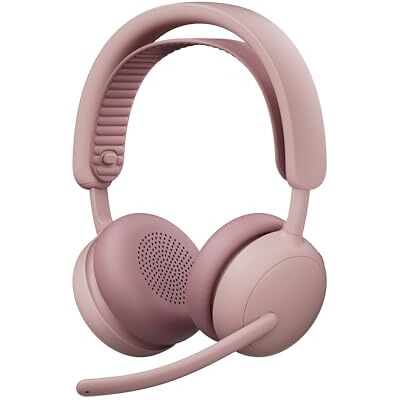 Logitech Zone Wireless 2 ES Noise-Canceling Wireless Headset with Adaptive Hybrid ANC, Bluetooth, Rose Logitech Zone Wireless 2 ES Noise-Canceling Wireless Headset with Adaptive Hybrid ANC, Bluetooth, Rose