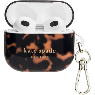 Kate Spade New York AirPods Tortoiseshell Case - Keychain Ring Kate Spade New York AirPods Tortoiseshell Case - Keychain Ring