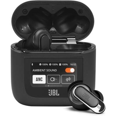 JBL Tour Pro 2 Wireless Bluetooth Earphones with Noise-Cancelling Technology, Hands-Free Calling and Up to 40 Hours of Battery Life, Black JBL Tour Pro 2 Wireless Bluetooth Earphones with Noise-Cancelling Technology, Hands-Free Calling and Up to 40 Hours of Battery Life, Black