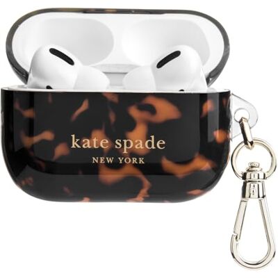 Kate Spade New York AirPods Pro Tortoiseshell Case - Protective & Keychain Kate Spade New York AirPods Pro Tortoiseshell Case - Protective & Keychain