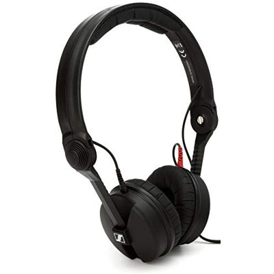 Sennheiser HD 25 Lightweight On-Ear DJ & Monitoring Headphones Rotatable Capsule for Single-Ear Listening 1.5M Single-Sided Cable & 1/4" Jack Adaptor Included Black (506909) Sennheiser HD 25 Lightweight On-Ear DJ & Monitoring Headphones Rotatable Capsule for Single-Ear Listening 1.5M Single-Sided Cable & 1/4" Jack Adaptor Included Black (506909)