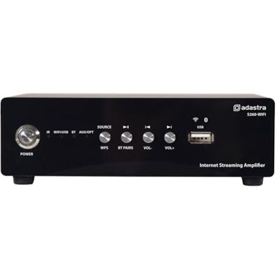 Adastra S260 WiFi Streaming Audio Amplifier Compact 2 x 60W Output Amp with Bluetooth and Wifi Streaming Control from Android or iOS Endless Audio Playback from your Favourite Streaming Service Adastra S260 WiFi Streaming Audio Amplifier Compact 2 x 60W Output Amp with Bluetooth and Wifi Streaming Control from Android or iOS Endless Audio Playback from your Favourite Streaming Service