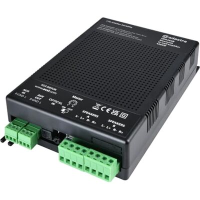 Adastra IWA460B In-Wall Bluetooth Amplifier 4-Channel 4 x 60W @ 4Ω Multi-Zone Class-D Stereo Amp with Bluetooth, Optical & Aux Inputs Compact Wall-Mounted Audio for Multi-Room Music & PA Adastra IWA460B In-Wall Bluetooth Amplifier 4-Channel 4 x 60W @ 4Ω Multi-Zone Class-D Stereo Amp with Bluetooth, Optical & Aux Inputs Compact Wall-Mounted Audio for Multi-Room Music & PA