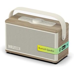 Pure Classic Aura Portable Bluetooth Speaker 40W with 5000mAh Battery, Powerbank Function, Ambient Light, 30h Playtime, USB-C, AUX, IPX2 Splashproof – Cotton White/Oak Pure Classic Aura Portable Bluetooth Speaker 40W with 5000mAh Battery, Powerbank Function, Ambient Light, 30h Playtime, USB-C, AUX, IPX2 Splashproof – Cotton White/Oak