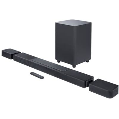 JBL Bar 1300 3D Home Entertainment Bar with 2 Detachable Surround Sound Speakers and Wireless Subwoofer, Dolby Atmos and MultiBeam, Black JBL Bar 1300 3D Home Entertainment Bar with 2 Detachable Surround Sound Speakers and Wireless Subwoofer, Dolby Atmos and MultiBeam, Black