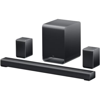 TCL S65K-UK 5.1 Channel Dolby Atmos Soundbar with Wireless Subwoofer and Satellite Speakers TCL S65K-UK 5.1 Channel Dolby Atmos Soundbar with Wireless Subwoofer and Satellite Speakers