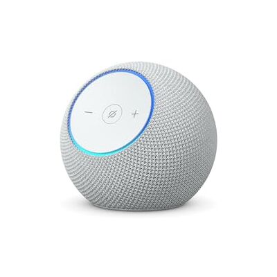 Amazon Certified Refurbished Echo Dot Max (newest gen), Bluetooth speaker with room-filling sound and built-in smart home hub, Glacier White Amazon Certified Refurbished Echo Dot Max (newest gen), Bluetooth speaker with room-filling sound and built-in smart home hub, Glacier White