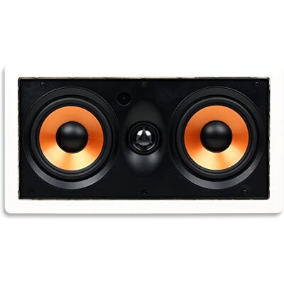 Micca M-CS Dual 5.25 Inch 2-Way MTM In-Wall Speaker with Pivoting 1" Silk Dome Tweeter (Each, White) Micca M-CS Dual 5.25 Inch 2-Way MTM In-Wall Speaker with Pivoting 1" Silk Dome Tweeter (Each, White)
