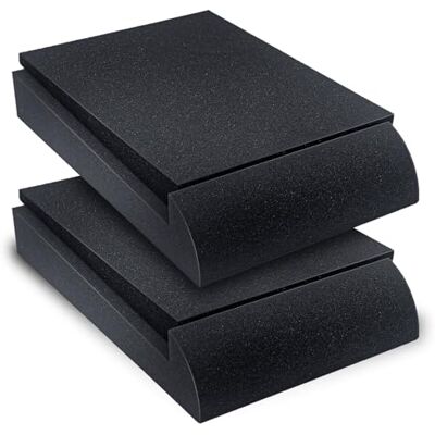 Liquid Stands Black 3-4.5" Studio Monitor Speaker Stand High-Density Foam Pads with Non-Slip Surface & 5 Adjustable Angles Ideal for Floor, Desktop or Bookshelf Liquid Stands Black 3-4.5" Studio Monitor Speaker Stand High-Density Foam Pads with Non-Slip Surface & 5 Adjustable Angles Ideal for Floor, Desktop or Bookshelf
