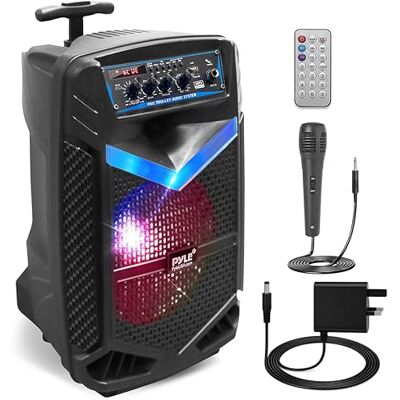 NOBU JAPAN 400 W Wireless Bluetooth Speaker - Portable PA System with 8-Inch Subwoofer NOBU JAPAN 400 W Wireless Bluetooth Speaker - Portable PA System with 8-Inch Subwoofer