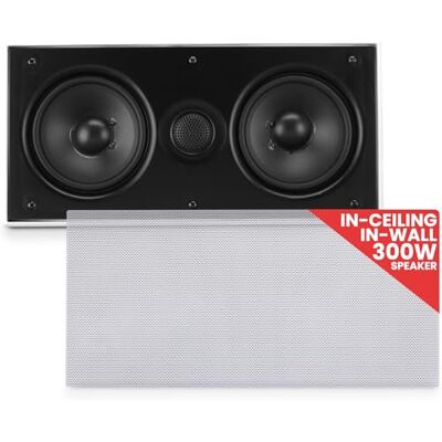 Pyle Home PDIWCS56 5.25 inch 2 Way Dual In Wall Center Channel Speaker System Pyle Home PDIWCS56 5.25 inch 2 Way Dual In Wall Center Channel Speaker System